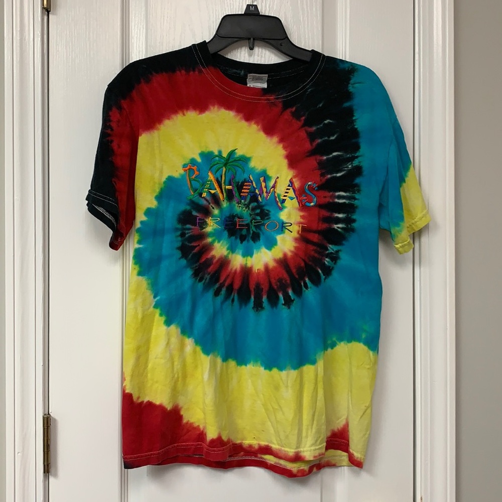 Unisex Tie Dye S/S Bahamas T-Shirt Medium